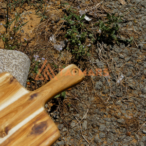 Planche de charcuterie en bois bloc de boucher planche à découper en bois d'acacia planche à découper irrégulière bois pour cuisine avec poignée Taimars - Product Image 3