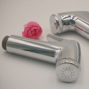 Moderno Bidé de Plástico ABS Ecológico para Baño, Rociador de Inodoro Shattaf, Cromado/Níquel, Montado en Pared con Desviador, Chung Long Plastic - Product Image 1