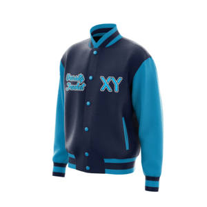 Chaquetas universitarias de lana para hombre de alta calidad hechas a medida para Primavera, chaqueta técnica de chenilla con letras universitarias de béisbol bordadas - Product Image 6