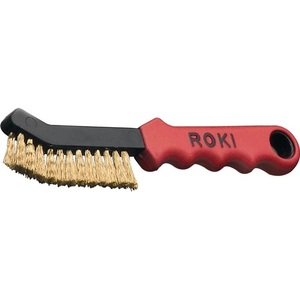 Brass Wire <b>Brush</b> 225mm Long 0.25mm Thick 2-Row by ROKI LESSMANN - Product Image 1