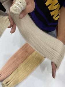 ผมต่อแบบตรง เกรดพรีเมียม ผลิตจากผมแท้เวอร์จินเรมี่ 100% ผมเวียดนาม  แบบเย็บสองชั้นด้วยเครื่องจักร - Product Image 6