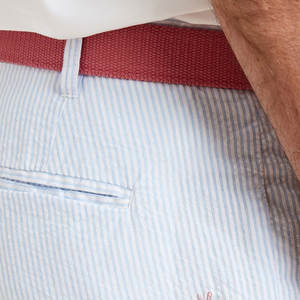 กางเกงขาสั้นผ้าแคนวาสแบบปิดเข่ามีซิปสำหรับผู้ชายกางเกงขาสั้นปักโลโก้แบบออกแบบได้ตามต้องการ - Product Image 6