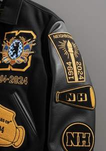 Chaqueta Universitaria de Cuero Vacuno Genuino Quanta International 2026 - Impermeable y Cortavientos |   Personalizable |   Venta al por Mayor en Pakistán - Product Image 3