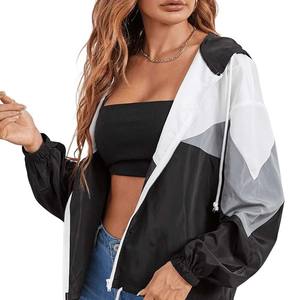 Chaqueta cortavientos de concha suave para mujer, impermeable, ligera, con capucha, para pesca, senderismo, chaqueta cortavientos de nailon transpirable para mujer - Product Image 6