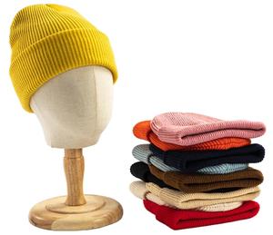 Gorro de Punto Grueso de Primera Calidad, Gorro de Invierno con Puño, Logotipo en Blanco al por Mayor, Gorros de Punto 100% Acrílico - Product Image 5