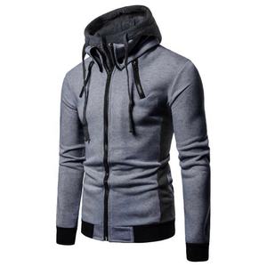 Sweat à capuche personnalisé pour hommes Sweatshirt à capuche en coton surdimensionné épais avec fermeture éclair Tops à capuche grande taille OEM - Product Image 5