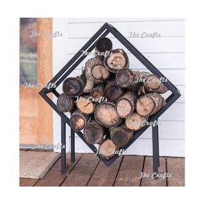 Fantastique Design Fire Place Log Rack À La Main Fer Noir Couleur Bois De Chauffage Log Rack Pour Une Utilisation Extérieure Et Intérieure - Product Image 2