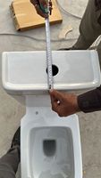 Ensemble de toilette deux pièces de forme carrée de nouvelle conception Approvisionnement direct de l'unité de fabrication Matériau céramique indien