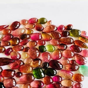 Cabujón de piedras preciosas de calidad AAA, corte mixto, piezas hermosas únicas, joyería usada calentada de turmalina múltiple Natural con certificado IGI - Product Image 4