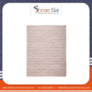 Tapis de jute écologique fait à la main grande taille personnalisé tapis à bas prix ensembles de tapis de coton brodé fabricant indien usine pour - Product Image 2