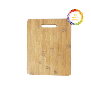 เขียงไม้ไผ่ช่างฝีมือที่มีพื้นผิวเรียบและตกแต่งขอบได้อย่างปราณีตเหมาะสำหรับบริการอาหารหรือร้านขายอาหาร - Product Image 3