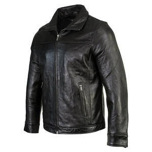 Manteau de voiture en cuir pour hommes, veste Slim Fit élégant, mode d'hiver, vestes en cuir pour hommes, dernière conception de haute qualité - Product Image 6
