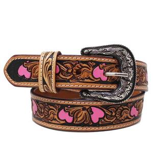 Unisex Premium Cowhide <b>Belt</b> for <b>Kids</b> Custom Beaded Designs Luxury Western Cowboy Style Fl Grain Heavy Duty Ready to Ship - Product Image 3