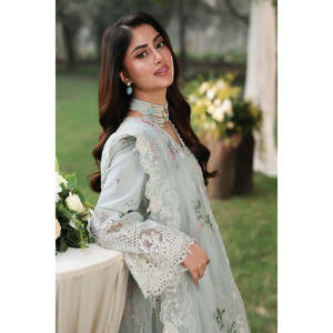 Conjunto de Traje de Mujer Sardinia Tales of Petals Luxury Lawn, Ondas del Océano TC-1554 - Product Image 3