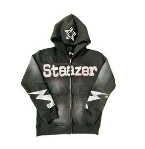 Service OEM, vente en gros de sweats à capuche et de sweat-shirts en molleton de coton surdimensionné, couleur unie, vêtements pour hommes, coupe régulière, hiver - Product Image 1