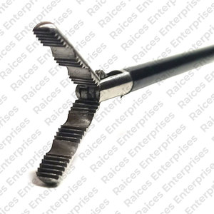 คีมสำหรับส่องส่องกล้องแบบโค้งตรงอุปกรณ์ผ่าตัดทำจากสเตนเลสสตีลดีไซน์ใหม่ - Product Image 4