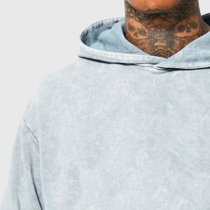 Sudadera con Capucha Personalizada con Logotipo, Estilo Nuevo y Moderno, Lavado Ácido, Estilo Urbano Vintage, Estampado Puff, Felpa Francesa, Decoloración al Sol, Pedrería - Product Image 1