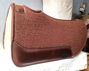 Hot Sale Custom Made Western Horse Riding Wool <b>Felt</b> Saddle <b>Pad</b> Indian Manufacturer Sheepskin Polyester Fleece Lining High - Product Image 4