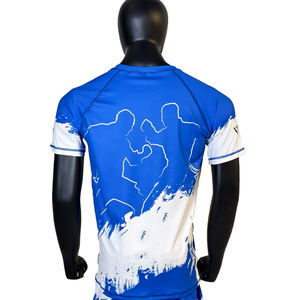 Conjunto de Lucha Libre Personalizado al por Mayor, Rashguard para Hombre, Pantalones Cortos de Compresión, Traje de Entrenamiento, Ropa Deportiva Elástica para Gimnasio y Grappling - Product Image 5