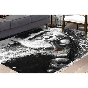 Alfombra con Estampado de Gorila Fumando - Alfombra de Chenilla con Diseño Animal Único - Product Image 4