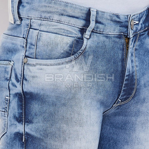 Pantalón vaquero para hombre MOQ bajo ropa informal Top venta cintura alta recto uso al aire libre mejor pantalón vaquero para hombre - Product Image 6