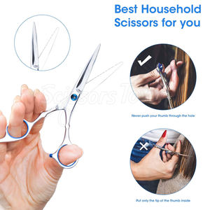 Kit profesional de tijeras de peluquero y tijeras de adelgazamiento con logotipo personalizado para corte de cabello y peinado - Product Image 4