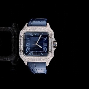 Iced Out Moissanite Diamond <b>Wrist</b> Analog <b>Watch</b> VVS Clarity Gift for <b>Men</b> Women Customized <b>Watch</b> fine Jewelry - Product Image 1