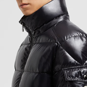 Vente en gros de vestes à capuche OEM chaudes et légères pour l'extérieur Vestes à bulles pour hommes de créateur avec logo personnalisé Vestes à bulles pour l'extérieur l'hiver pour hommes - Product Image 2