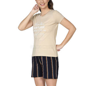 Ensemble short pour femmes 2025 Nouveau style de vêtements d'entraînement en coton avec logo personnalisé Vêtements d'entraînement Ensembles courts pour femmes - Product Image 4