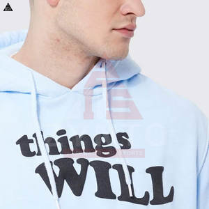 Sweat à capuche matelassé pour homme en coton 100% de qualité supérieure, basique, en mélange de coton, classique, avec impression personnalisée, design automne - Product Image 4