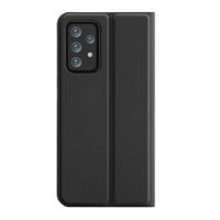 Étui portefeuille magnétique pliable en PU+TPU avec fentes pour cartes, protection d'écran électroplaquée couleur unie et cordon – Nouveauté usine