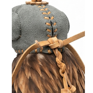 Custom Soft Leather Falconry Hood Hunting Falcon Embossed Design Outdoor Equipment One Size All Seasons Portable Lightweight - Product Image 5