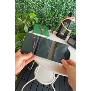 Porte-cartes Pop-op en cuir synthétique avec protection RFID - Product Image 2