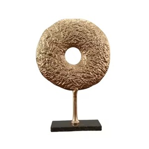 Objeto Decorativo de Mesa de Metal Plateado Artístico, Centro de Mesa Moderno de Diseño, Figura Decorativa de Mesa Única Hecha a Mano - Product Image 5