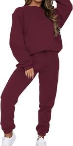 Chándales de invierno para mujer de nuevo diseño, poliéster/algodón con capucha de alta calidad, ligeros para ropa de calle, deportes personalizables - Product Image 4