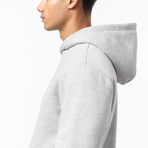 ชุดวอร์มผ้าฝ้ายแบบสวมหัวสำหรับผู้ชายชุดวอร์ม2ชิ้นแบบสวมหัวทรงโอเวอร์ไซส์สำหรับผู้ชาย - Product Image 2