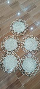 Plaque de stockage des aliments en rotin tissé à la main avec poignées pour le petit déjeuner, les boissons - Product Image 4