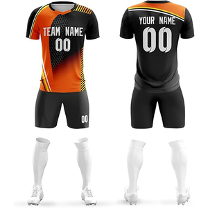 Nouveau Maillot de Foot Unisexe Personnalisé 2026 – Ensemble Uniforme de Football Haute Qualité – Maillots d'Équipe 100% Polyester avec Logo Frontal Séchage Rapide Col en V - Product Image 1