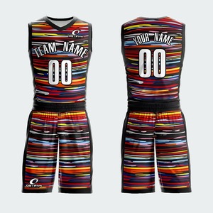 Breathable <b>Heat</b>-Transfer Printed Basketball Wear <b>for</b> Adults Custom Sublimation new 2026 Basketball Uniform Sets In Low MOQ - Product Image 5
