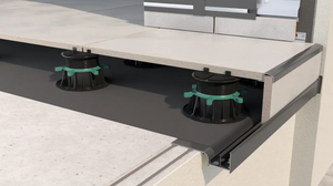 Renoplast ®   Perfil de aluminio para aleros W20, construcción de terrazas y balcones, suelos ventilados, sistemas de drenaje - Product Image 4