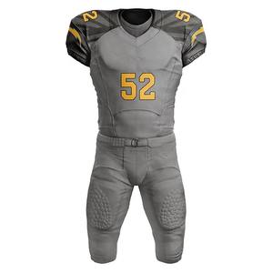 Uniformes de football américain à séchage rapide de haute qualité Design 3D personnalisé Top-Style avec motif de drapeau Vêtements d'équipe pour adultes de haute qualité - Product Image 1