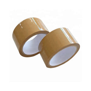 Sellado de cartón de goma acrílica fuerte sensible a la presión activado por agua de cinta de papel Kraft de una cara respetuoso con el medio ambiente personalizado - Product Image 4