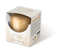 Bougie parfumée Eterea 120g en cire de paraffine, fabriquée en Italie, senteurs naturelles d'orange et d'épices, parfum relaxant, colorant, pour usage domestique