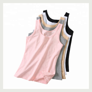 Chaleco de Lona Sexy y Transpirable con Logotipo Personalizado, Top Corto de Verano para Mujer, Blanco, de Spandex/Poliéster Acanalado - Product Image 4