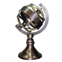 Globes rotatifs en aluminium, design antique, artisanat indien de haute qualité, objet décoratif de luxe pour la maison, cadeau