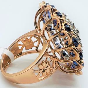 Bague en diamant naturel rond brillant de qualité supérieure pour femme, authentique et originale, en or 14 carats et 18 carats, certifiée par un tiers - Product Image 3