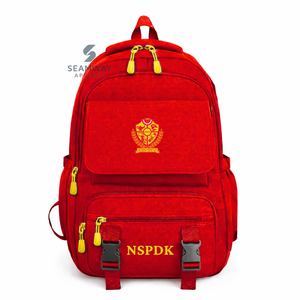 NSPDK Sorority Backpack Stylish Bookbag Durable Corduroy Rucksack Fashion Student Backpack Outdoor Hiking Travel Daypack - Product Image 1