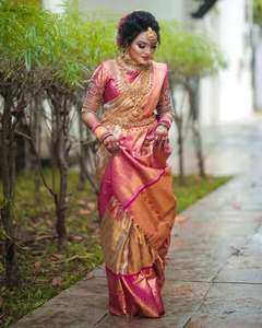 BEAU TRAVAIL RICHE PALLU & JACQUARD SUR TOUT LE SAREE EXCLUSIF JACQUARD BORDER Par Fashionharbour - Product Image 5