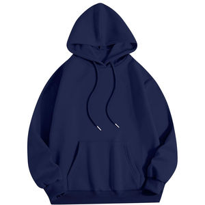 Sweat à capuche pour homme de luxe en gros, imprimé sur mesure, respirant, en tissu polyester/nylon peigné, uni, imperméable et coupe-vent - Product Image 5