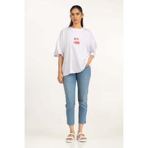 T-shirt en jersey ajusté pour femme WM-KTP-SS25-106, col à nœud, motif dessin animé, haut court respirant en maille rayée, tailles XXS XS - Product Image 5